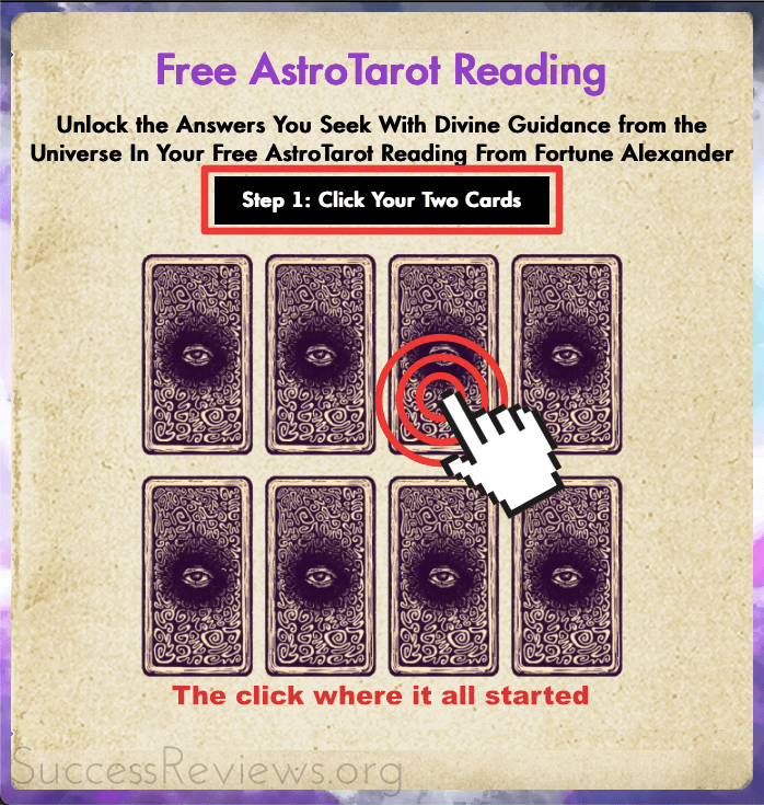 AstroTarot, Click two cards