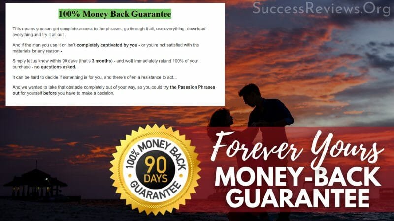 Forever Yours money-back guarantee