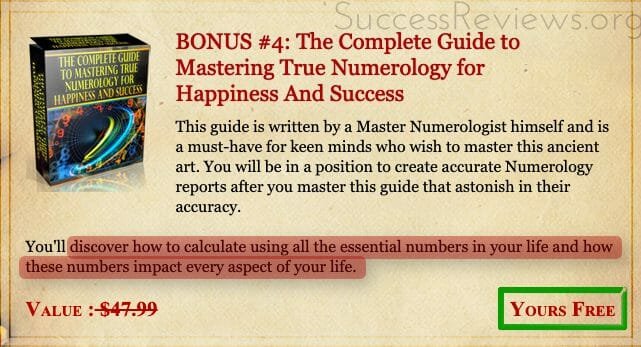 Royal Numerology Bonus#4