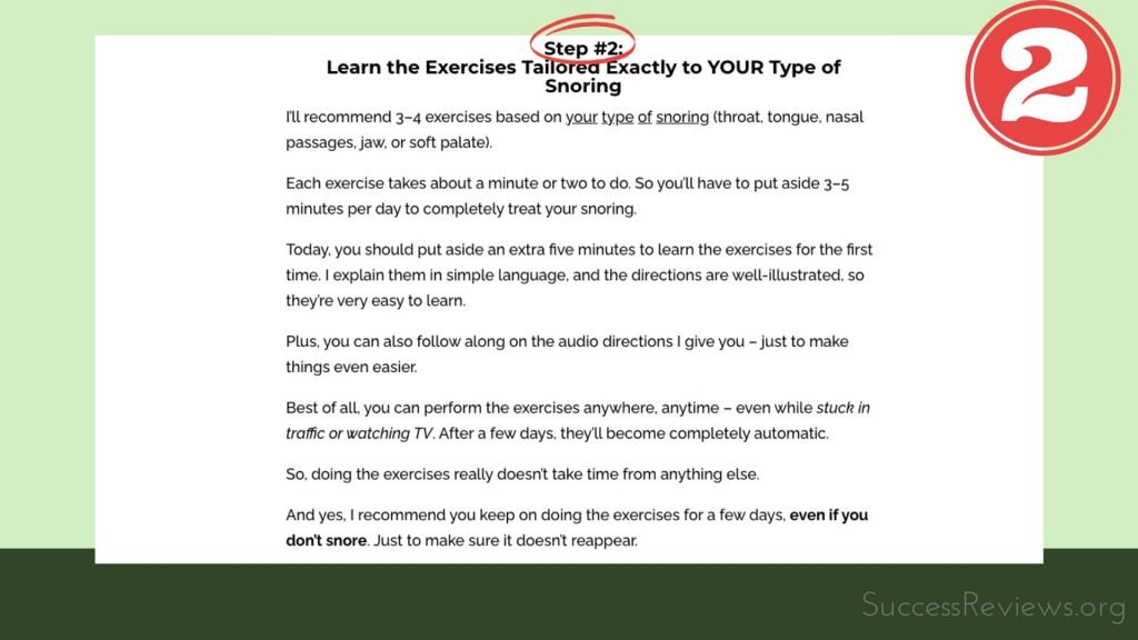 Stop Snoring Exercise Program Step 2