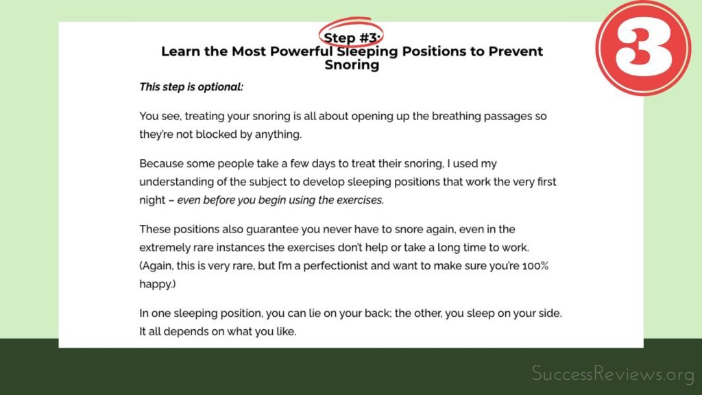 Stop Snoring Exercise Program Step 3