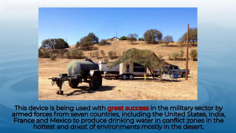 Water Freedom System Military Sectors using the device